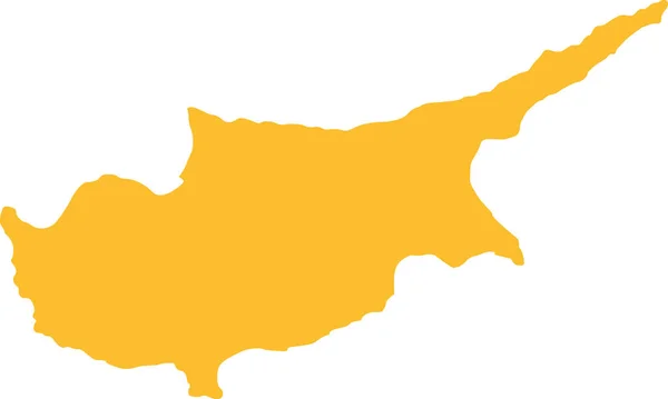 Vector χάρτη της Κύπρου — Διανυσματικό Αρχείο