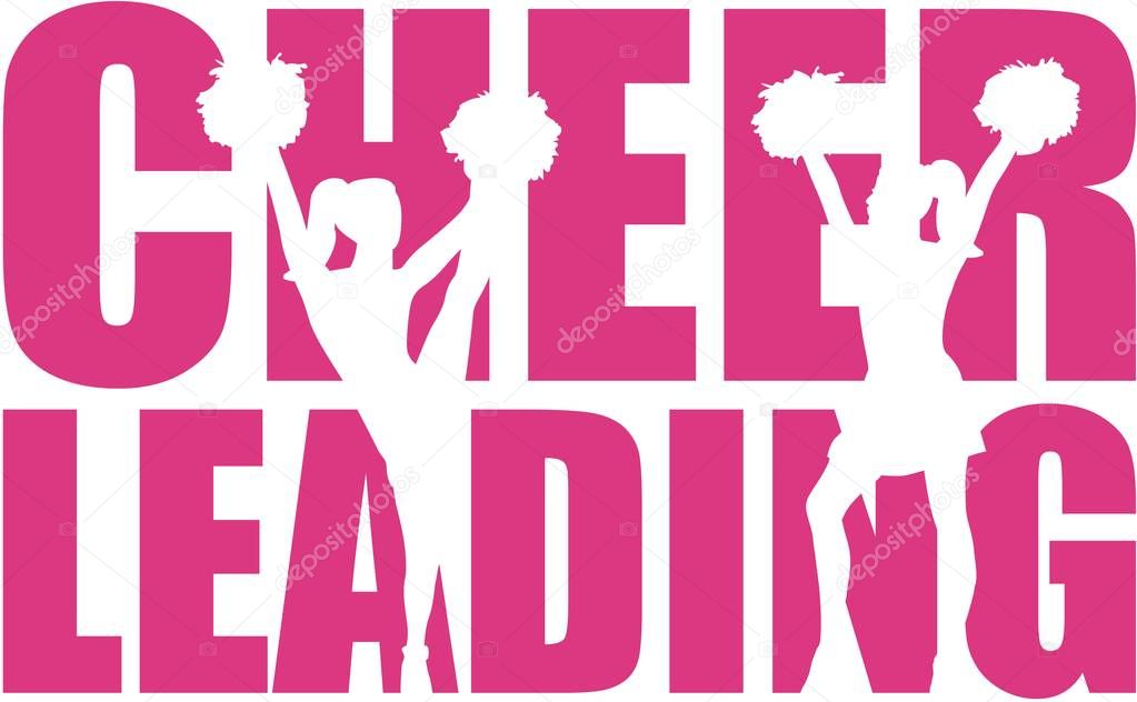Cheerleading word with cutout — Stock Vector © miceking 139130402