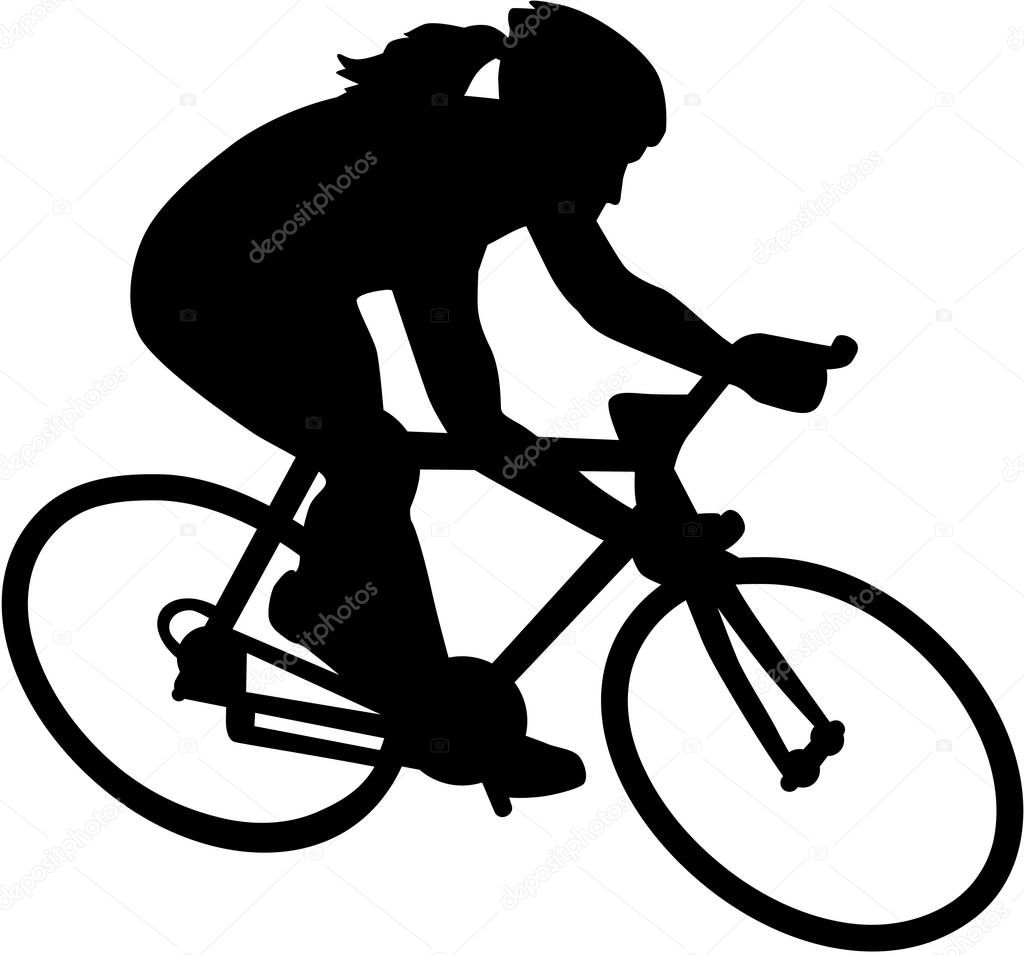 Female Bike Bicycle Cyclist
