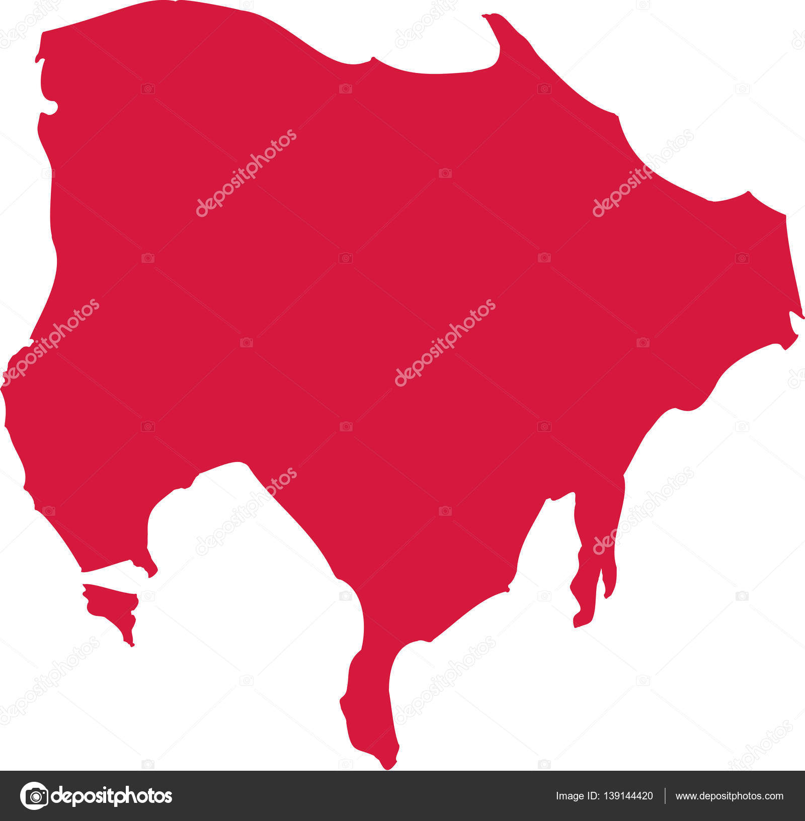 Djerba Karte silhouette - Vektorgrafik: lizenzfreie Grafiken © miceking