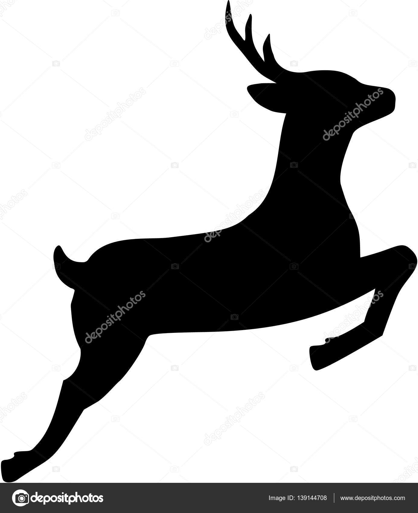 Jumping Roe Deer Stock Vector by ©miceking 139144708