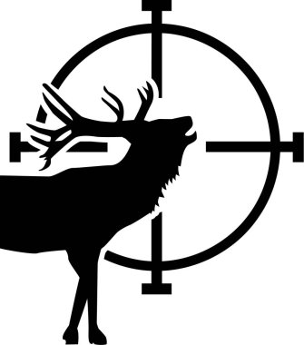 Geyik hedef önünde