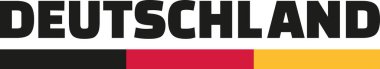 Almanya word Deutschland bayrak ile