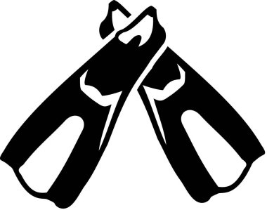 Dalış yüzgeçleri vektör