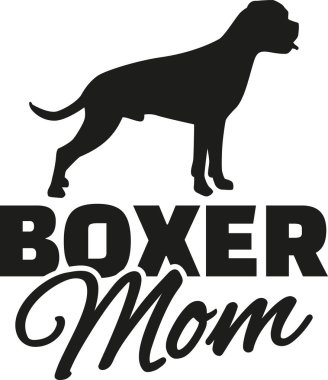 Boksör anne vektör