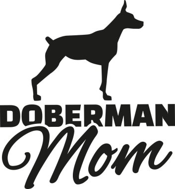 Doberman anne vektör