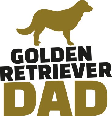 Köpek siluet babamla altın geri almak