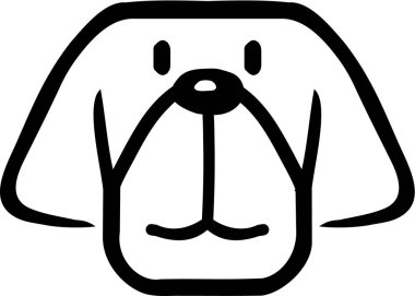 çizgi film köpek kafası.