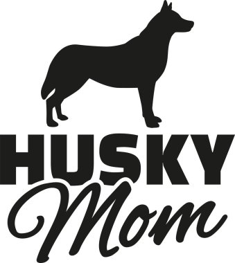Husky anne vektör