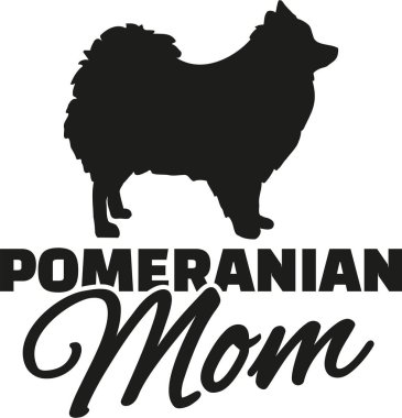 Pomeranian anne vektör