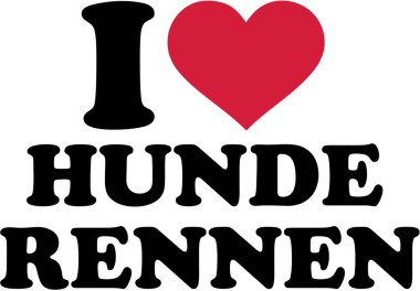 Köpek yarışı Alman seviyorum