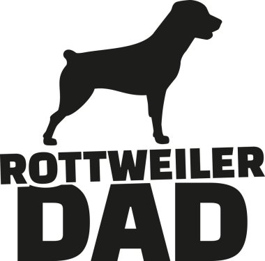 Rottweiler baba vektör
