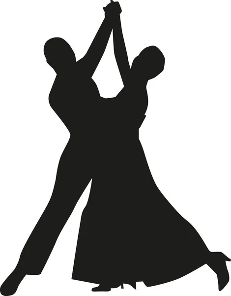 Пара Eleganz, танці — стоковий вектор