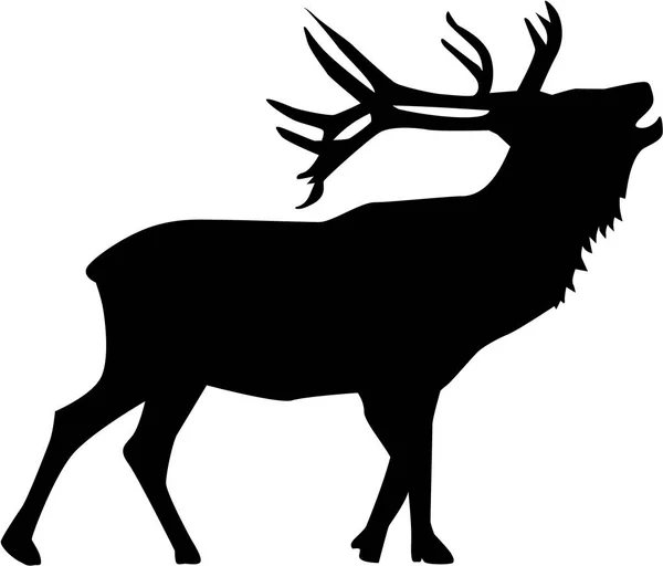 Vector Belling Deer — Archivo Imágenes Vectoriales
