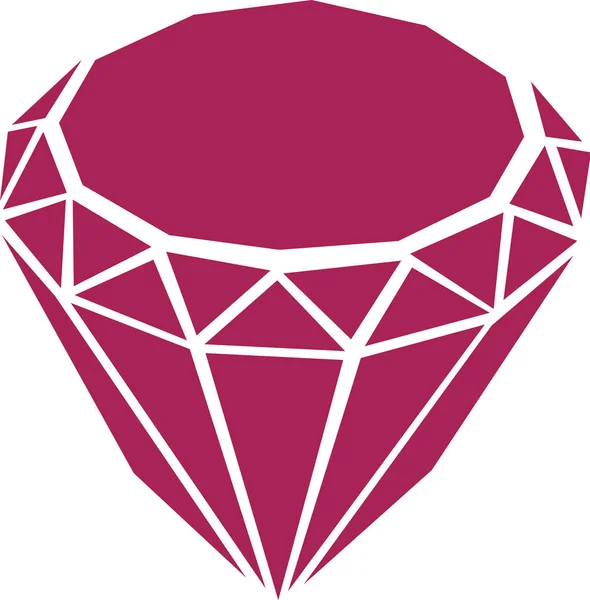Пурпурний колір алмазу вектор — стоковий вектор