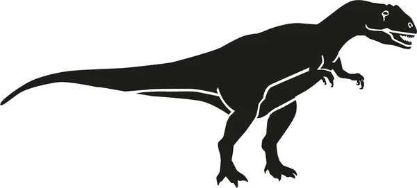 Vecteur allosaure dinosaure — Image vectorielle