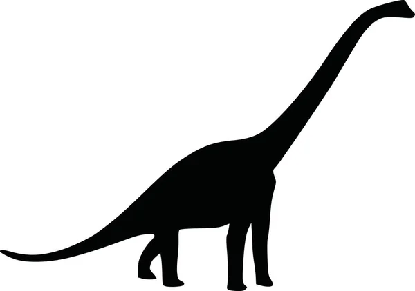 Sílhueta de dinossauro diplodocus —  Vetores de Stock