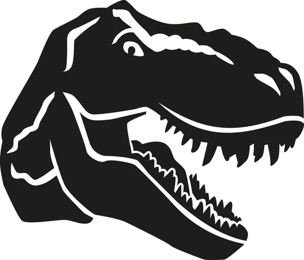 Θυμωμένος tyrannosaurus κεφάλι — Διανυσματικό Αρχείο