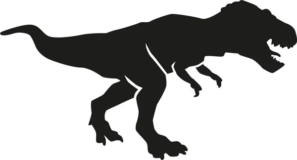 Силуэт тираннозавра — стоковый вектор