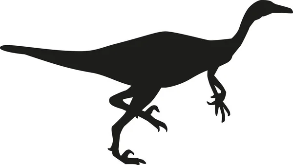 Sílhueta de trodon de dinossauro — Vetor de Stock