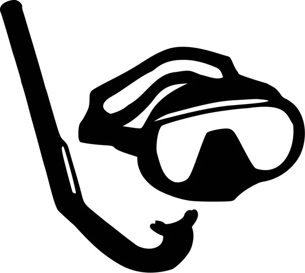 Dykning mask och snorkel — Stock vektor