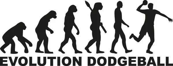 Evolutie dodgeball vector — Stockvector