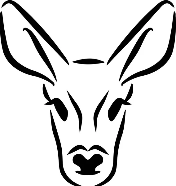 Roe Deer head — Stock Vector