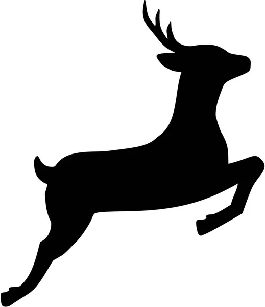 Saltar corzo ciervo — Vector de stock