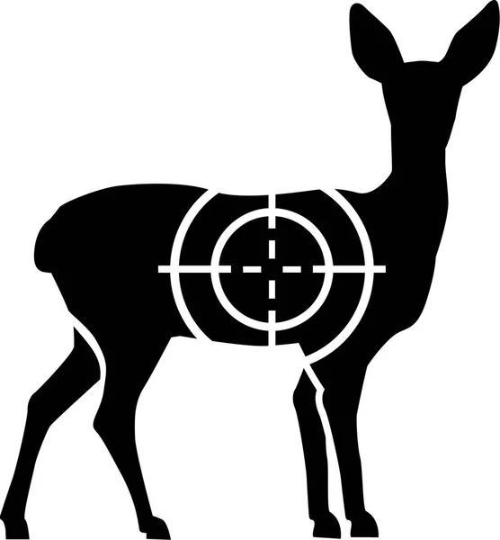 Chasse au chevreuil — Image vectorielle