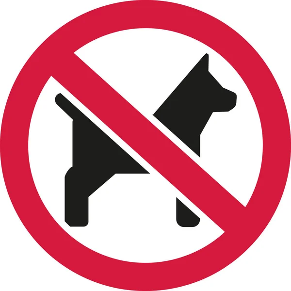 Inga hundar tillåtna — Stock vektor