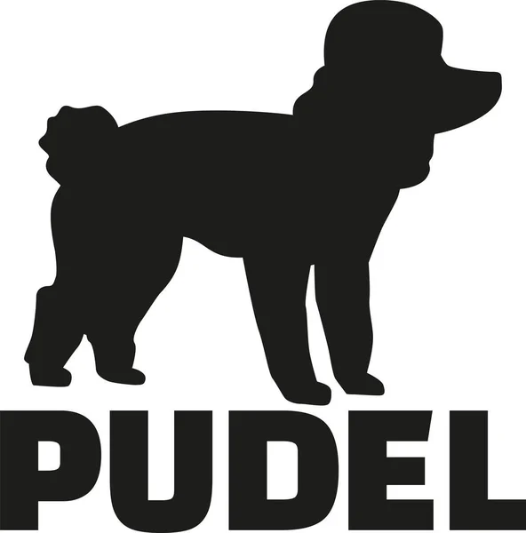 贵宾犬与德国品种名称 — 图库矢量图片