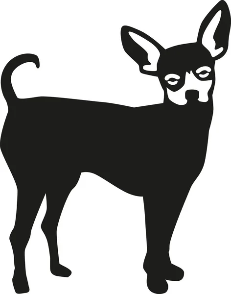プラハ ネズミを捕る犬 — ストックベクタ