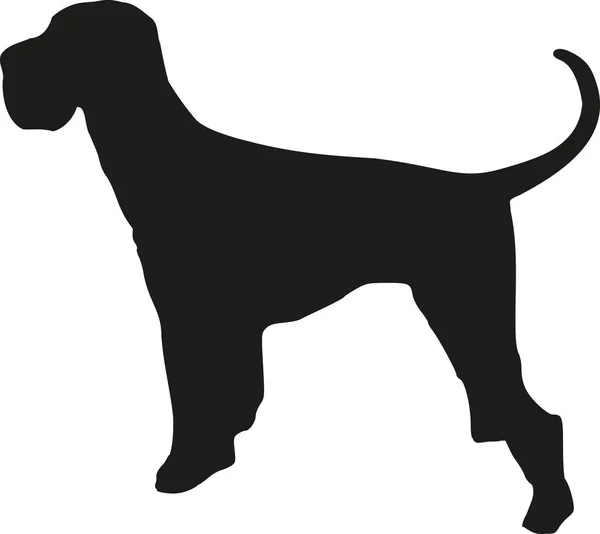 Riesenschnauzer hund — Stock vektor