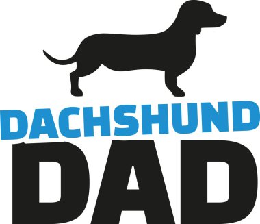 Dachshund Köpek siluet babamla
