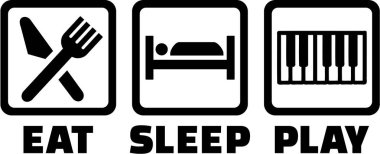 Piyano Eat uyku oyun