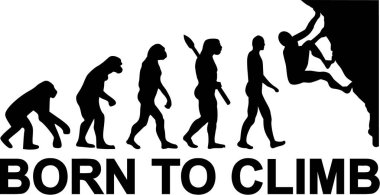 Born to Climb Evolution clipart