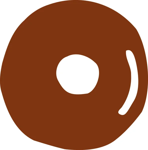 Chocolate donut vektor — Stock vektor