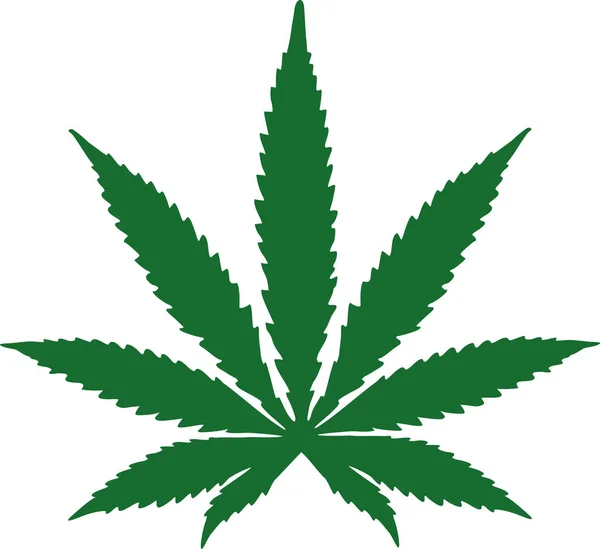 Icona della foglia di marijuana — Vettoriale Stock