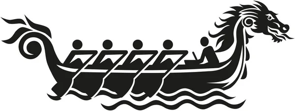 Dragon boat racing ikona — Wektor stockowy