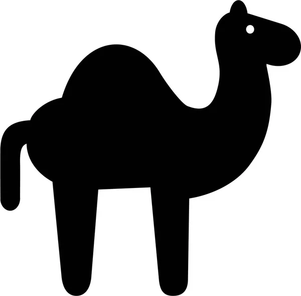 Dromedary piktogram vektör — Stok Vektör