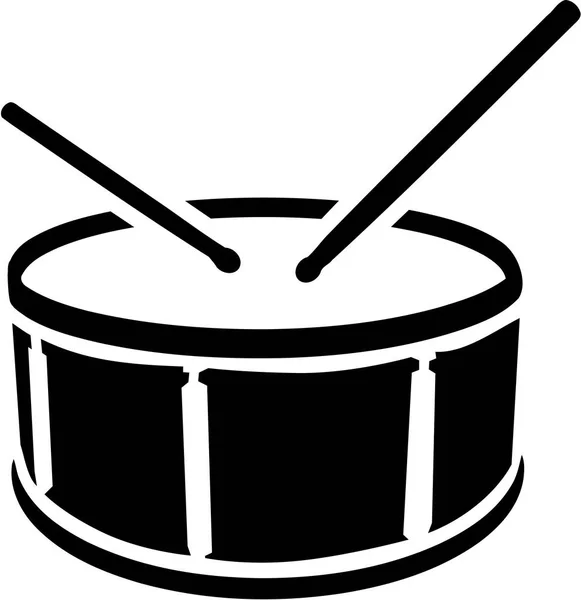 Drum symbol s holemi — Stockový vektor