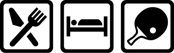 Table Tennis Eat sleep