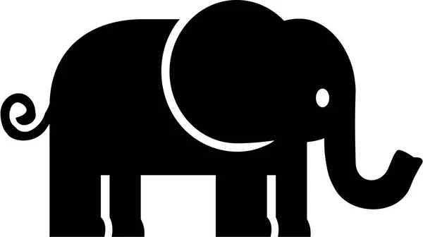 Elephant Icon vector — Stock Vector