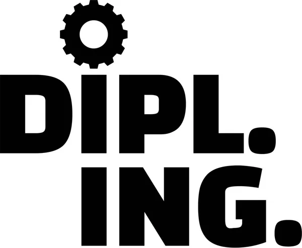 Dipl. Ing. Ingeniero — Archivo Imágenes Vectoriales