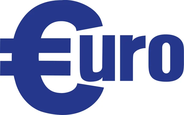 Euro para birimi euro simgesi ile — Stok Vektör