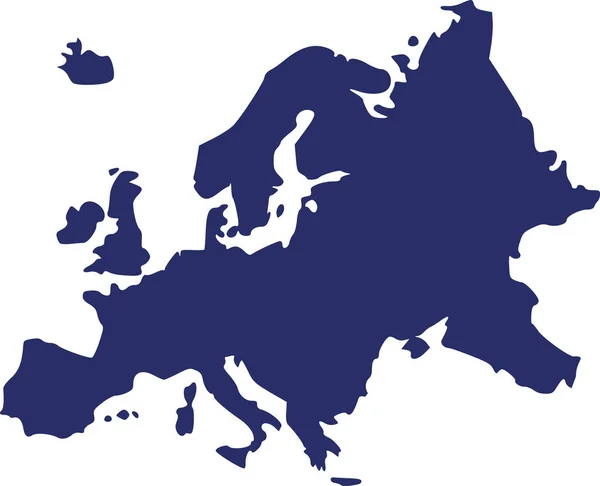 Europa mapa vetor — Vetor de Stock