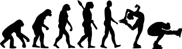 Ewolucja w Łyżwiarstwie Figurowym — Wektor stockowy