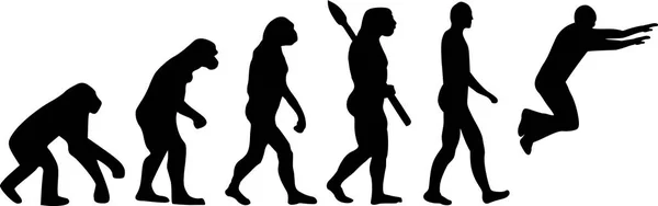 パルクールの進化ベクトル — ストックベクタ