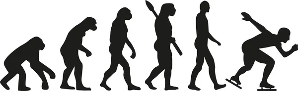 Schaatsen evolutie — Stockvector