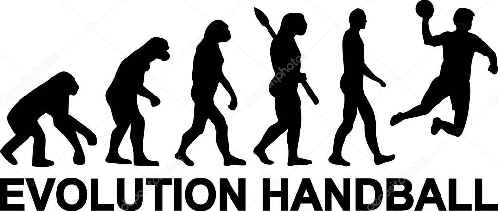 Handball Evolution vector